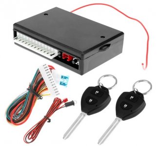 Universal Car Auto Remote Central Kit Vehicle Door Lock Locking Alarm Keyless Entry System 405/T402 Blank key matches Honda Civic 1996-2000