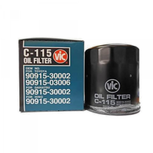 VIC Oil Filter C-115 C115 for Toyota Hilux Hi-lux, Fortuner, Hiace Hi-Ace, Land Cruiser Prado, Ford Ranger