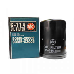 VIC Oil Filter C-114 C114 for Toyota Revo, Camry, Fortuner, Hiace Hi-Ace, Hilux Hi-Lux, Innova, Land Cruiser, Prado, FJCruiser, Ford Fiesta, Ecosport Focus, Mazda2, Mazda5, Audi