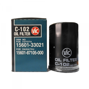 VIC Oil Filter C-102 C102 for Toyota Corolla, Toyota Cresta, Toyota Corona, Toyota Cressida, Toyota Hilux, Toyota HiAce, Toyota DYNA, Daihatsu Rocky, Daihatsu Taft, Nissan Datsun 3K/4K/12R/18R/21R/2Y/3Y