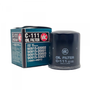 VIC Oil Filter C-111 C111 for Toyota Revo, Camry, Fortuner, Hiace Hi-Ace, Hilux Hi-Lux, Innova, Previa, Prado, FJCruiser, Ford Fiesta, Focus, Mazda2, Mazda5, Audi
